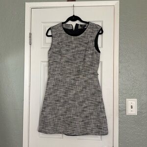 H&M Black & White Woven mini dress size 12